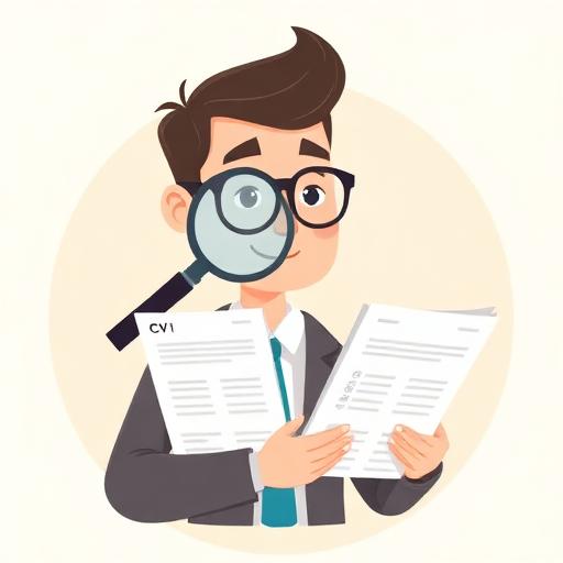 Cartoon van een recruiter